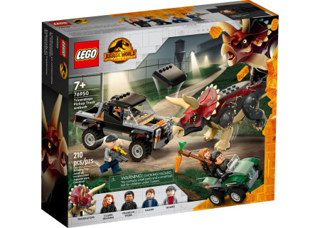 LEGO® 76950 Jurassic World - Triceratops i zasadzka z pick-upem