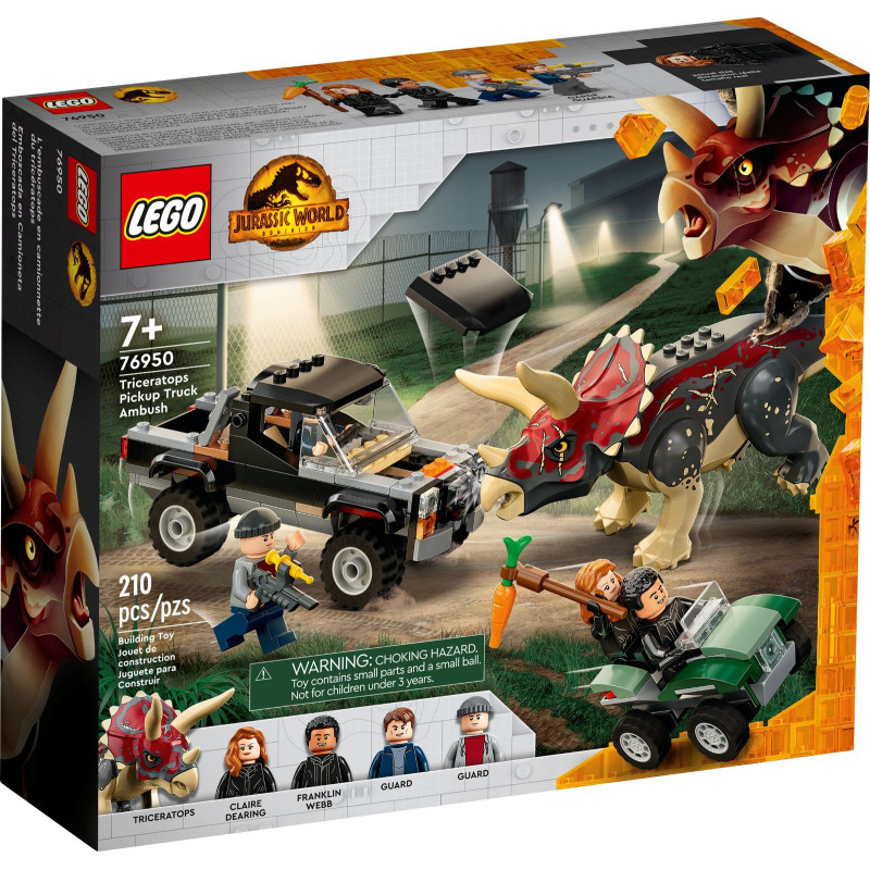 LEGO® 76950 Jurassic World - Triceratops i zasadzka z pick-upem