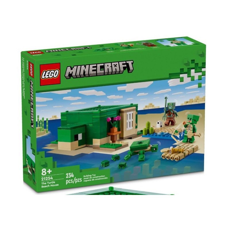 LEGO® 21254 Minecraft - Domek na plaży żółwi