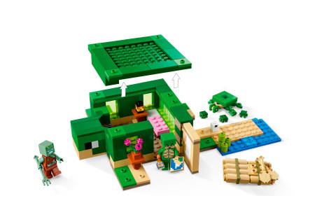 LEGO® 21254 Minecraft - Domek na plaży żółwi