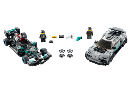 LEGO® 76909 Speed Champions - Mercedes-AMG F1 W12 E Performance i Mercedes-AMG ONE