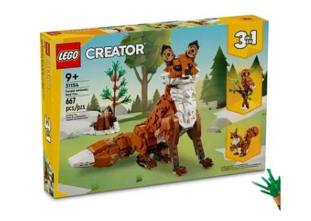 LEGO® 31154 Creator 3w1 - Leśne zwierzęta: Czerwony lis