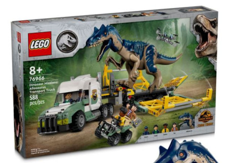 LEGO® 76966 Jurassic World - Dinomisje: ciężarówka do transportu allozaura