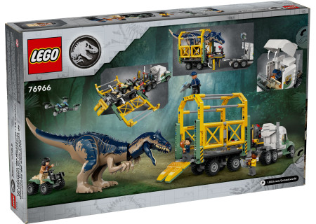 LEGO® 76966 Jurassic World - Dinomisje: ciężarówka do transportu allozaura