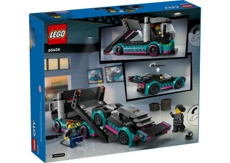 LEGO® 60406 City - Samochód wyścigowy i laweta