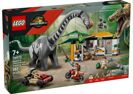 LEGO® 76973 Jurassic World - Na tropie tytanozaura i raptora