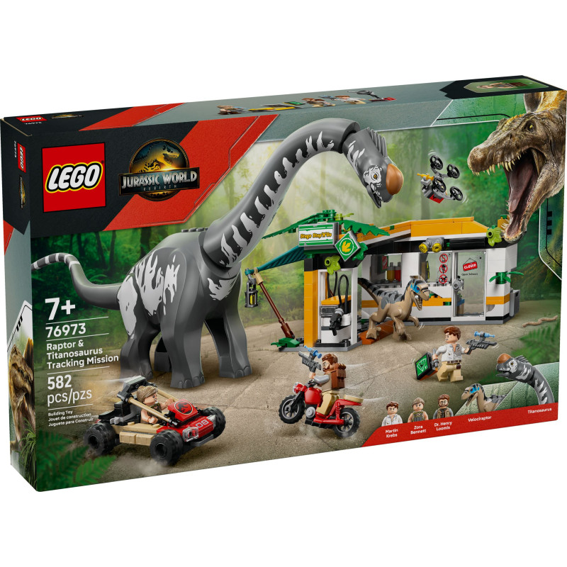 LEGO® 76973 Jurassic World - Na tropie tytanozaura i raptora