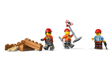 LEGO® 60466 City - Żółty buldożer z ładowarką