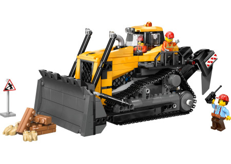LEGO® 60466 City - Żółty buldożer z ładowarką