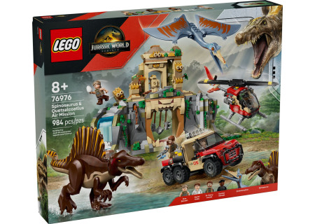 LEGO® 76976 Jurassic World - Powietrzna misja z kecalkoatlem i spinozaurem
