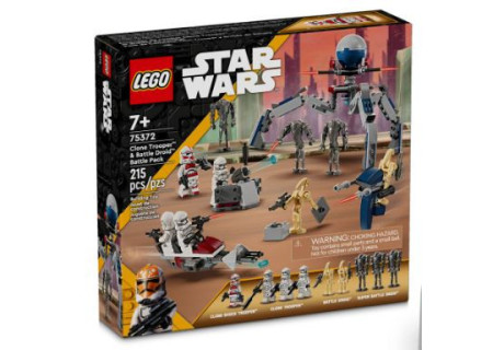 LEGO® 75372 Star Wars - Zestaw bitewny z żołnierzem armii klonów i droidem bojowym