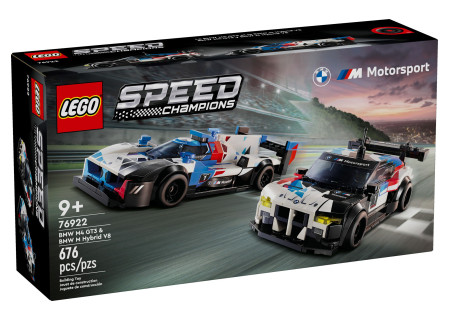 LEGO® 76922 Speed Champions - Samochody wyścigowe BMW M4 GT3 & BMW M Hybrid V8