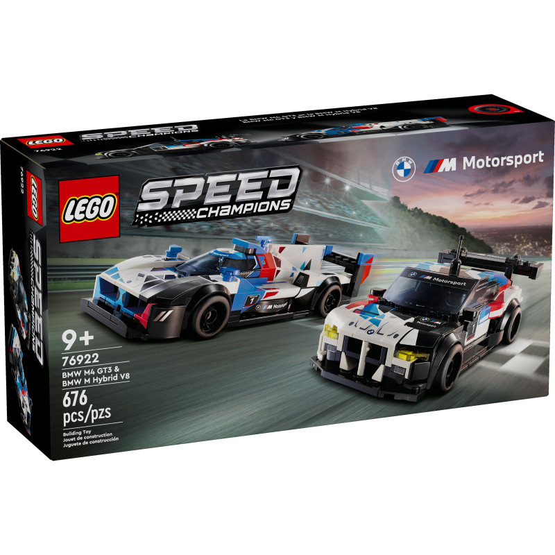 LEGO® 76922 Speed Champions - Samochody wyścigowe BMW M4 GT3 & BMW M Hybrid V8