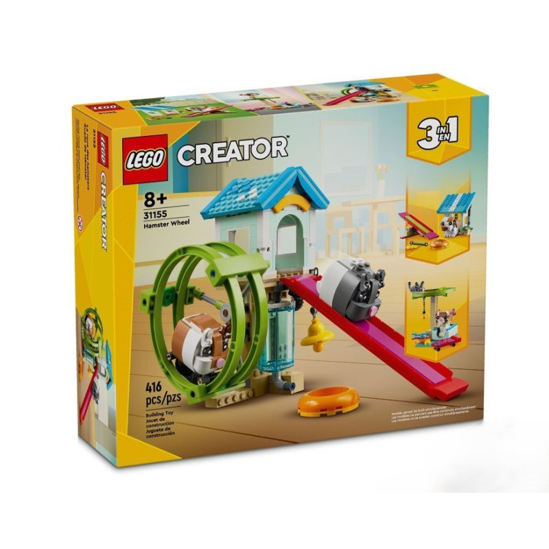 LEGO® 31155 Creator 3w1 - Kołowrotek dla chomików