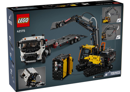 LEGO® 42175 Technic - Ciężarówka Volvo FMX i koparka EC230 Electric