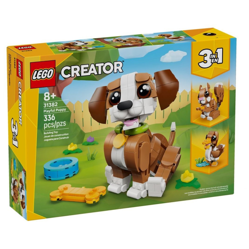 LEGO® 31382 Creator 3w1 - Urocze zwierzątka: psotny szczeniaczek
