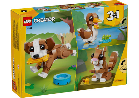 LEGO® 31382 Creator 3w1 - Urocze zwierzątka: psotny szczeniaczek