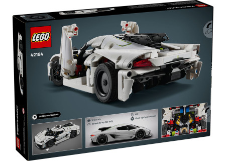 LEGO® 42184 Technic - Biały hipersamochód Koenigsegg Jesko Absolut