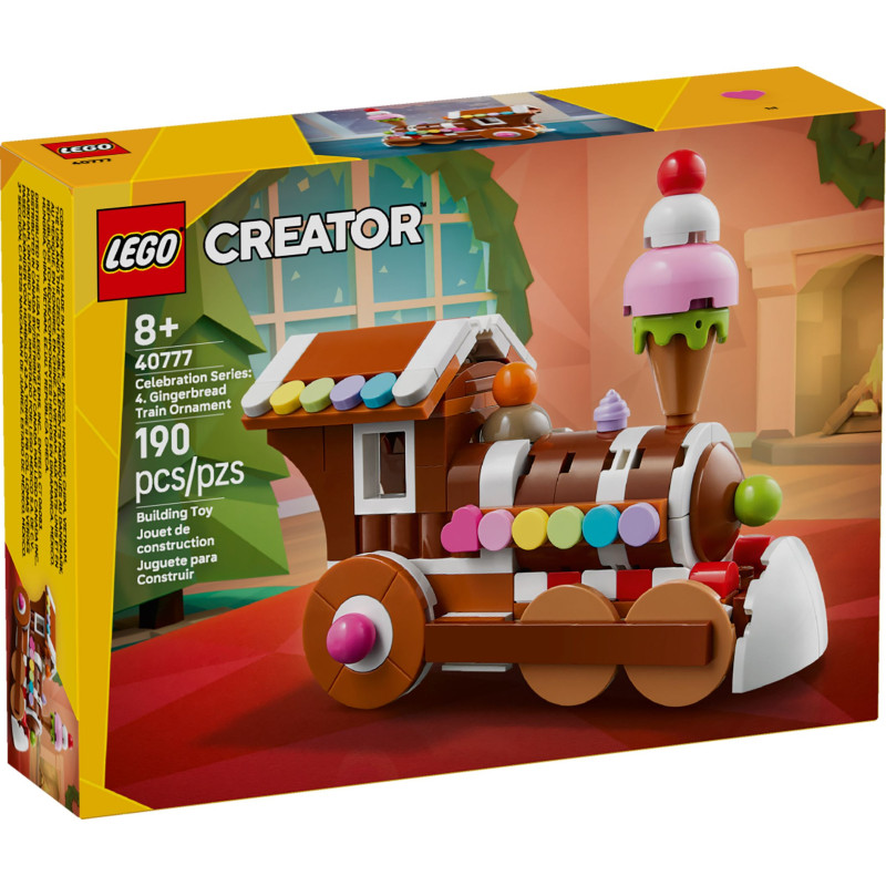 LEGO® 40777 Creator - Seria okolicznościowa: Ozdoba z piernikowym pociągiem