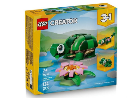 LEGO® 31377 Creator 3w1 - Żółw i kwiat lilii wodnej
