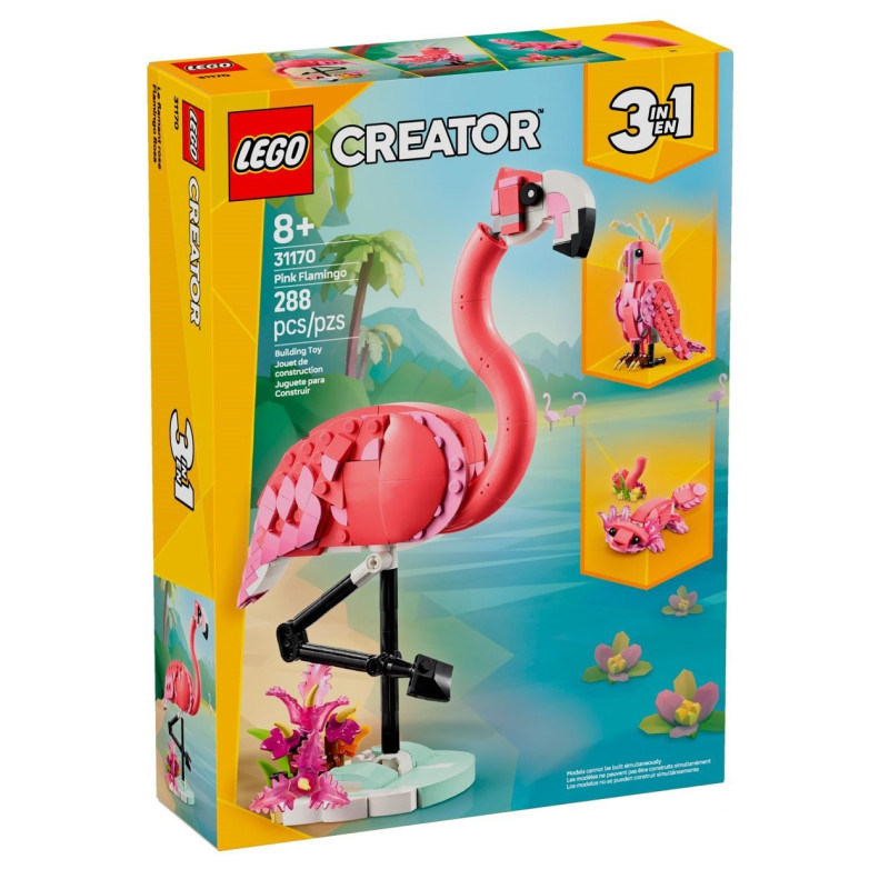 LEGO® 31170 Creator 3w1 - Dzikie zwierzęta: różowy flaming