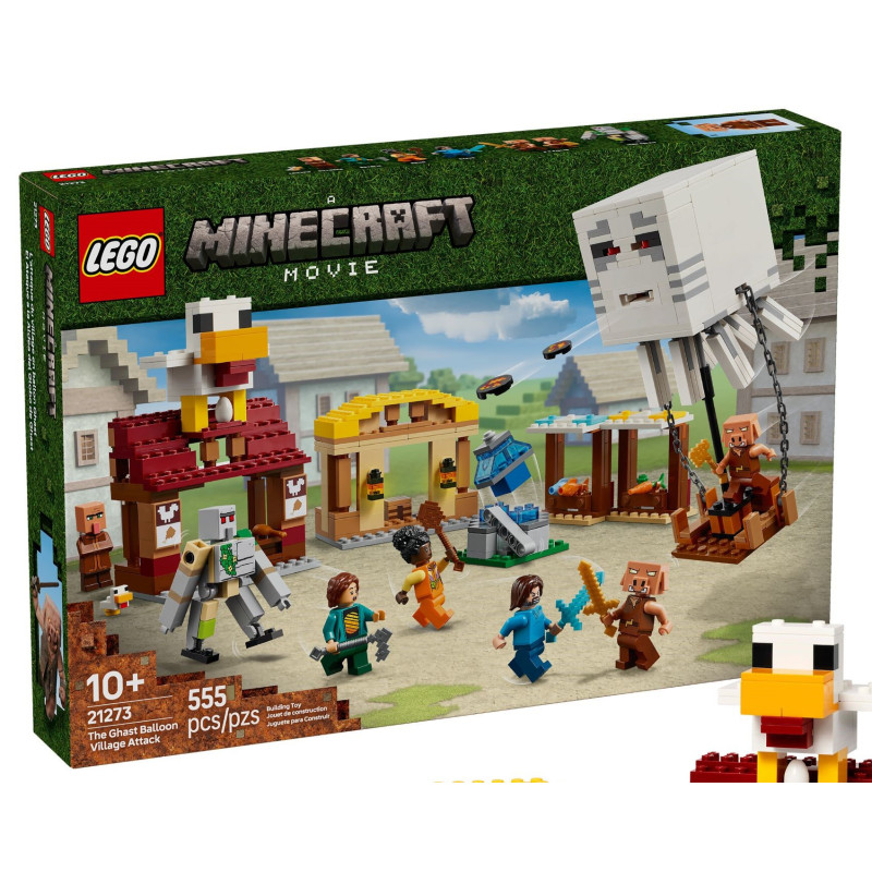 LEGO® 21273 Minecraft - Atak balonowego Ghasta na wioskę