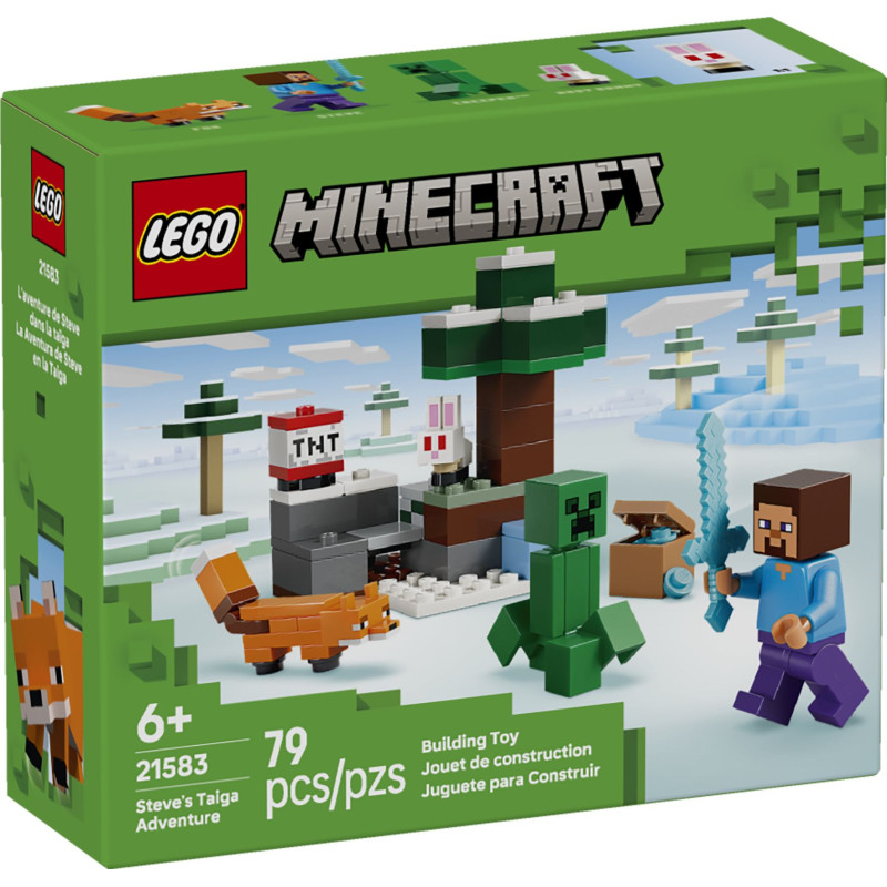 LEGO® 21583 Minecraft - Przygoda Steve’a w tajdze