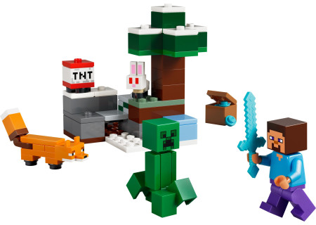 LEGO® 21583 Minecraft - Przygoda Steve’a w tajdze