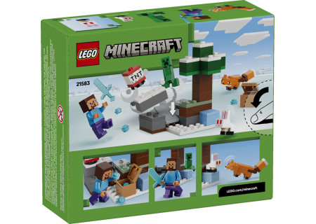 LEGO® 21583 Minecraft - Przygoda Steve’a w tajdze