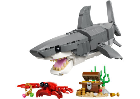 LEGO® 31381 Creator 3w1 - Groźny rekin i skrzynia ze skarbem