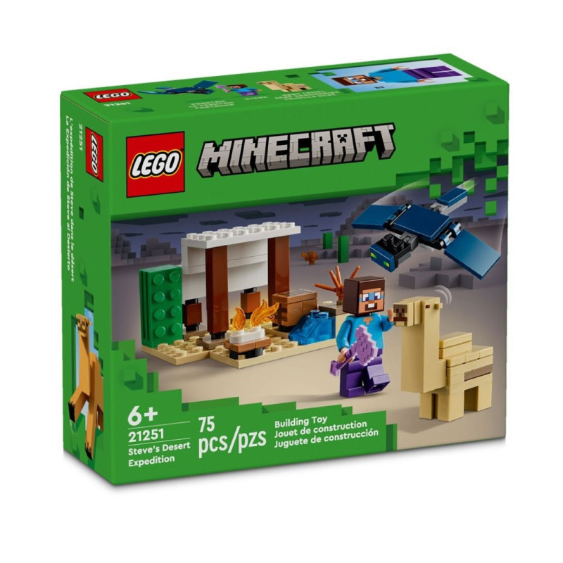 LEGO® 21251 Minecraft - Pustynna wyprawa Steve’a