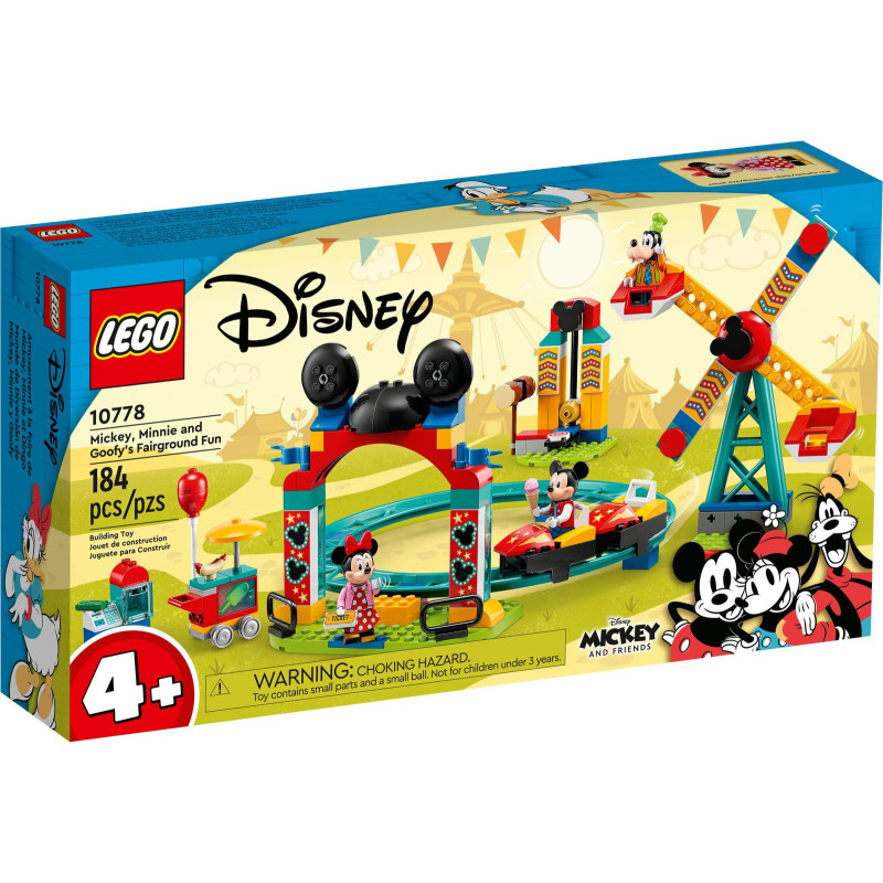 LEGO® 10778 Disney - Miki, Minnie i Goofy w wesołym miasteczku