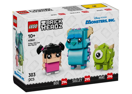LEGO® 40861 BrickHeadz - Figurki Sulley’ego, Mike’a i Boo