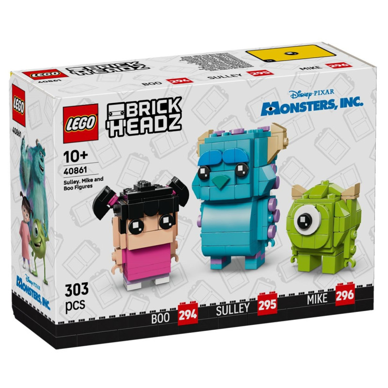 LEGO® 40861 BrickHeadz - Figurki Sulley’ego, Mike’a i Boo
