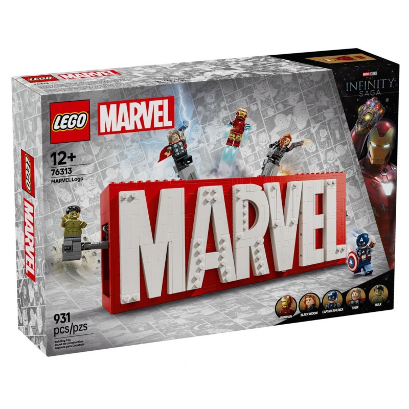 LEGO® 76313 Marvel Super Heroes - Logo MARVEL z minifigurkami