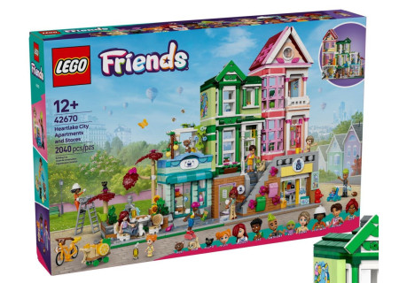 LEGO® 42670 Friends - Mieszkania i sklepy w mieście Heartlake