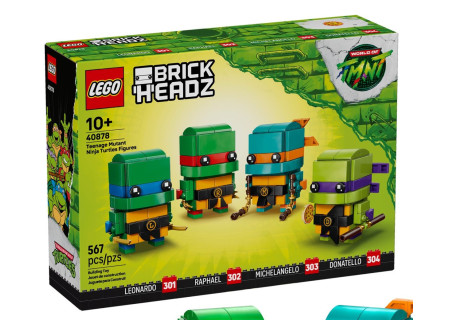 LEGO® 40878 BrickHeadz - Figurki Wojowniczych żółwi ninja