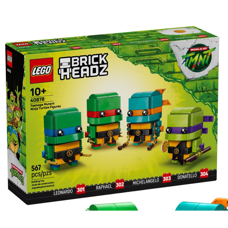 LEGO® 40878 BrickHeadz - Figurki Wojowniczych żółwi ninja