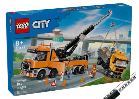 LEGO® 60467 City - Wóz holowniczy z dźwigiem