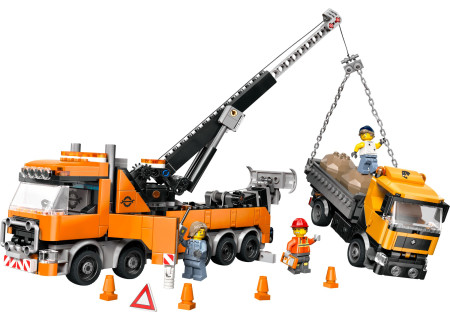 LEGO® 60467 City - Wóz holowniczy z dźwigiem