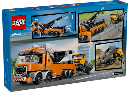 LEGO® 60467 City - Wóz holowniczy z dźwigiem