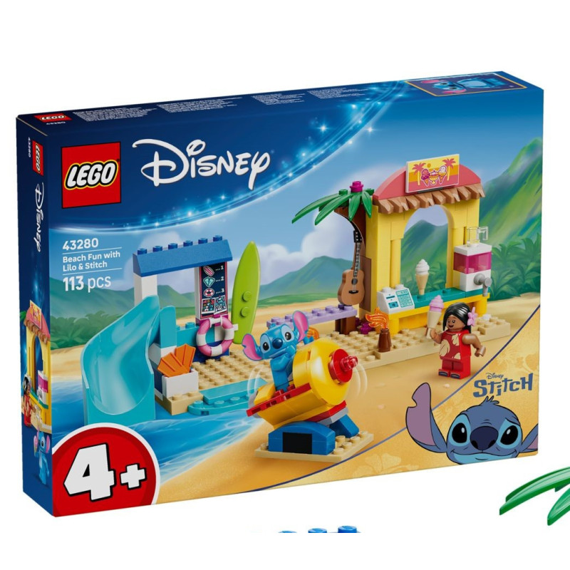 LEGO® 43280 Disney - Zabawa Na Plaży z Lilo i Stitchem