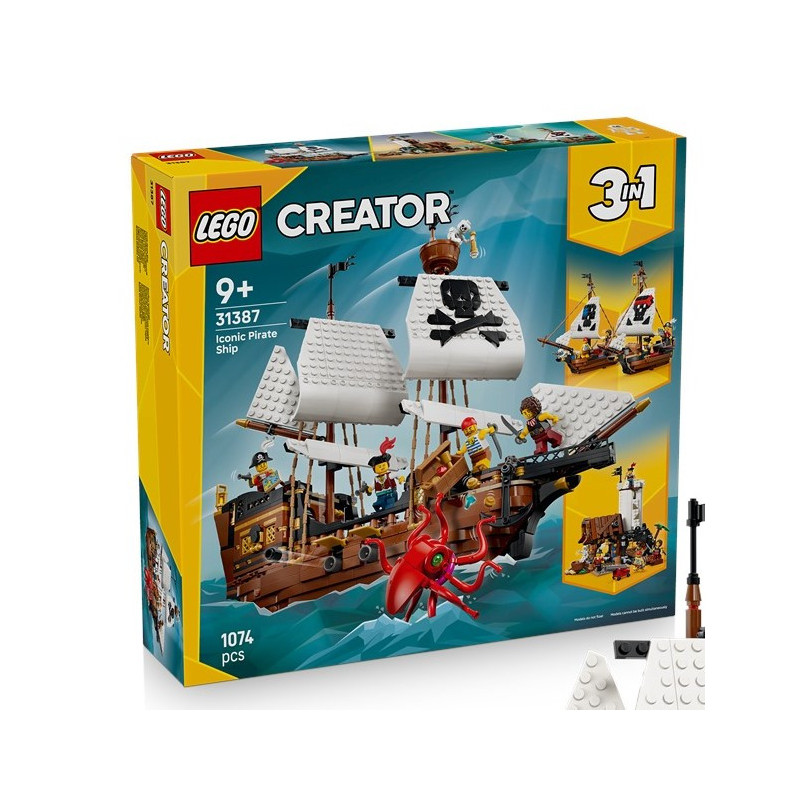 LEGO® 31387 Creator 3w1 - Legendarny Statek Piracki