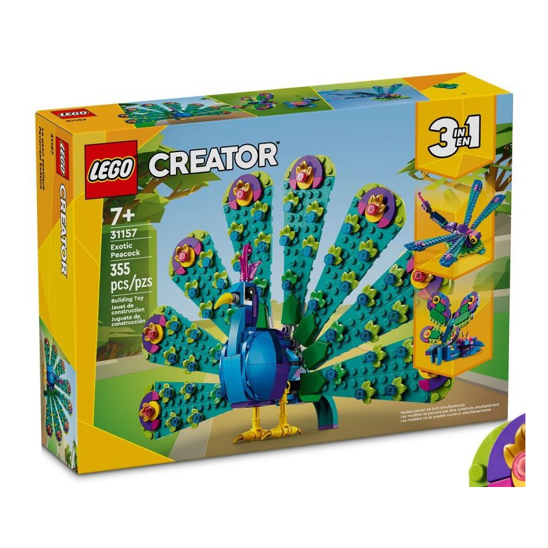 LEGO® 31157 Creator 3w1 - Egzotyczny paw