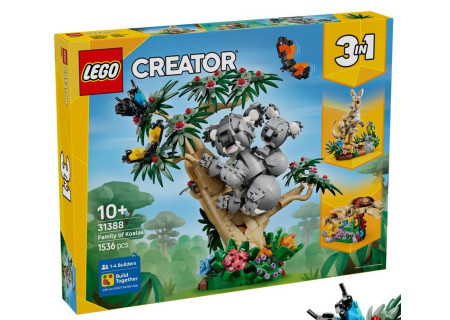 LEGO® 31388 Creator 3w1 - Dzikie zwierzęta: Rodzina koali