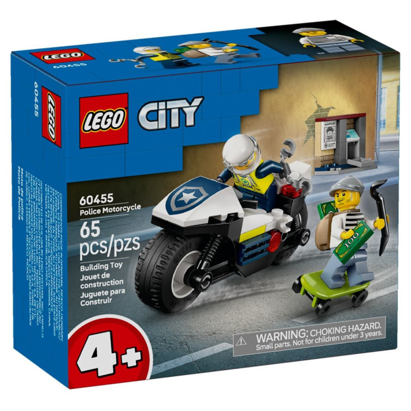 LEGO® 60455 City - Pościg na motocyklu policyjnym