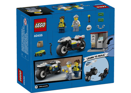LEGO® 60455 City - Pościg na motocyklu policyjnym