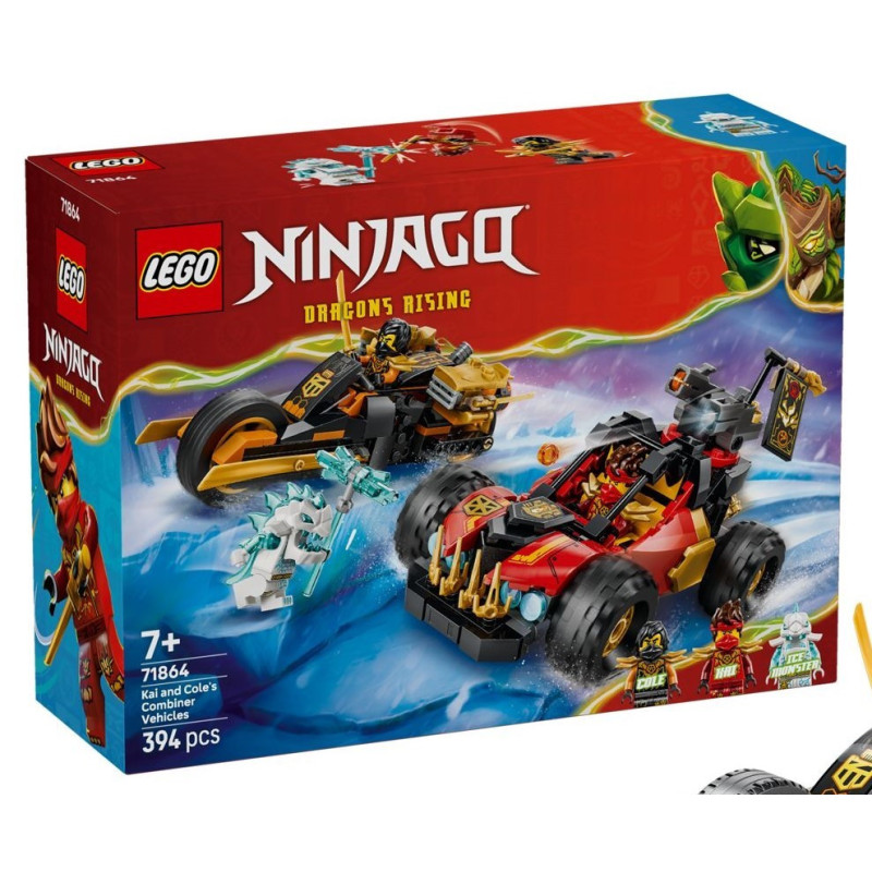 LEGO® 71864 Ninjago - Wielofunkcyjne Pojazdy Kaia i Cole'a