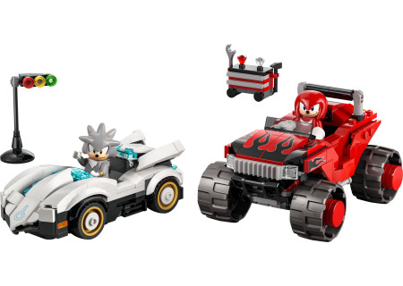 LEGO® 77118 Sonic the Hedgehog - Silver w samochodzie kontra Knuckles w monster trucku