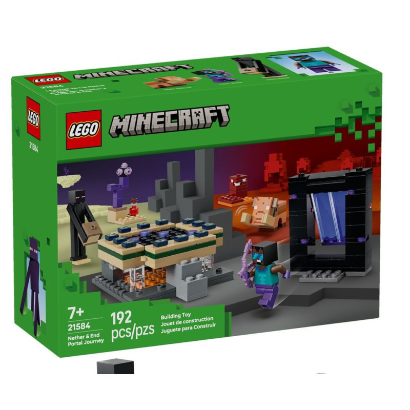 LEGO® 21584 Minecraft - Podróż przez portal Netheru i Kresu